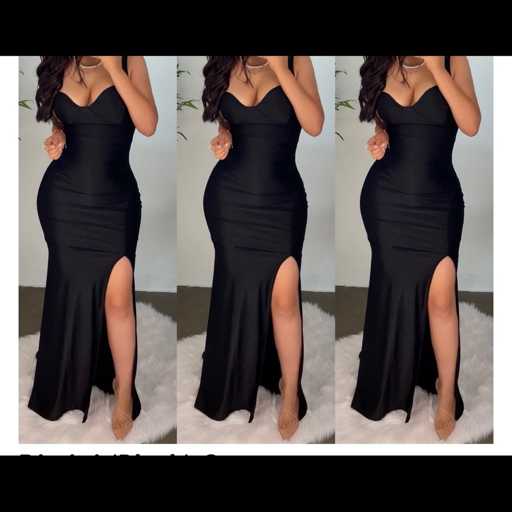 Black Maxi Dress/Gown (Large)